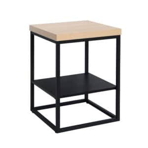 ALE SIDE TABLE SONOMA ΜΑΥΡΟ OAK ΜΑΥΡΟ 45x45x60 04-1061